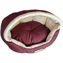 Load image into Gallery viewer, 18-inch Burgundy & Beige Small Dog & Cat Bed by Armarkat