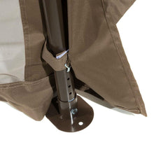 Load image into Gallery viewer, 10ft x 12ft Fully Enclosed Solid Steel Garden Gazebo Patio Canopy with Mosquito Netting Tan-Brown