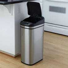 Load image into Gallery viewer, 11.1 Gallon Kitchen Infrared Touchless Automatic Motion Sensor Lid Open Trash Can