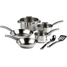 Load image into Gallery viewer, 10-Piece Stainless Steel Cookware Set - Dishwasher Safe