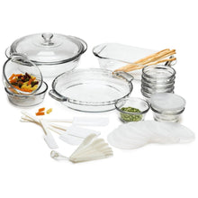 Load image into Gallery viewer, 33-Piece Glass Cookware Set - Made in the USA