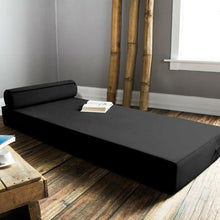 Load image into Gallery viewer, Simple Modern 76 x 30 inch Day Bed Mattress Floor Cushion with Bolster Pillow