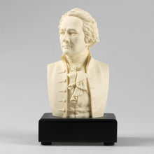 Load image into Gallery viewer, 6-inch High Alexander Hamilton Bust Statue Sculpture in White Polystone