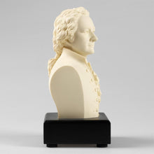 Load image into Gallery viewer, 6-inch High Alexander Hamilton Bust Statue Sculpture in White Polystone