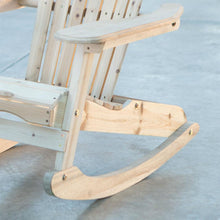 Load image into Gallery viewer, Patio Porch All Weather Indoor - Outdoor Natural Adirondack Rocking Chair