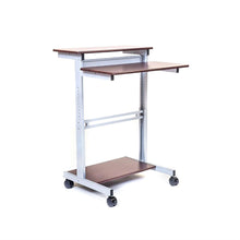 Load image into Gallery viewer, Ergonomic 32-inch Standing Computer Desk in Dark Walnut