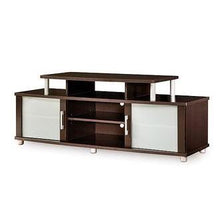 Load image into Gallery viewer, Modern Espresso TV Stand for TVs up to 50 inches