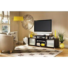 Load image into Gallery viewer, Modern Espresso TV Stand for TVs up to 50 inches