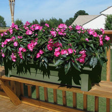 Load image into Gallery viewer, Sage Green Rectangular Garden Deck Patio Planter - Holds up to 150 lbs