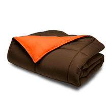 Load image into Gallery viewer, King-CAL King size 3-Piece Brown Orange Microfiber Comforter Set with 2 Shams