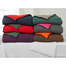 Load image into Gallery viewer, King-CAL King size 3-Piece Brown Orange Microfiber Comforter Set with 2 Shams