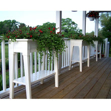 Load image into Gallery viewer, Raised Planter in White Resin - Great for Herbs Vegetables and Flowers