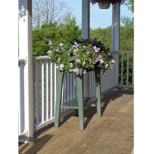 Load image into Gallery viewer, Raised Planter in Sage Green Resin  - Great for Patio or Garden