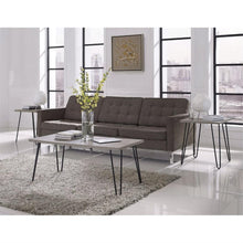 Load image into Gallery viewer, Modern Classic Vintage Style Coffee Table with Wood Top and Metal Legs