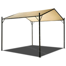 Load image into Gallery viewer, Outdoor Patio Steel Frame 10 x 10 Ft Gazebo Carport with Beige Canopy