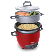 Load image into Gallery viewer, Red 6-Cup Automatic Rice Cooker Kitchen Food Steamer