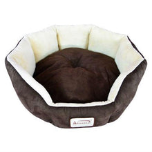 Load image into Gallery viewer, Mocha Beige Round Oval Pet Bed for Small Dogs or Cats