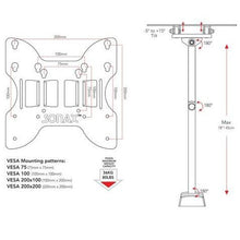 Load image into Gallery viewer, Adjustable Wall Mount TV Stand Bracket for up to 40-inch TV