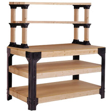 Load image into Gallery viewer, Workbench Shelving Unit Potting Bench Storage System - 2x4 Lumber Not Included
