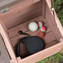 Load image into Gallery viewer, Solid Wood A-Frame Outdoor Dog House with Food Bowl and Storage