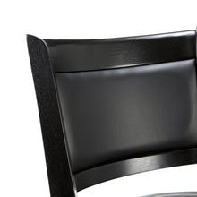 Load image into Gallery viewer, Black 29-inch Swivel Seat Barstool with Faux Leather Cushion Seat