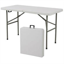 Load image into Gallery viewer, Multipurpose 4-Foot Center Folding Table with Carry Handle