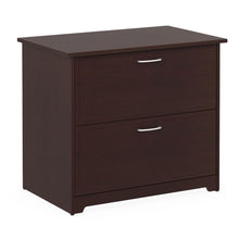 Load image into Gallery viewer, 2-Drawer Lateral File Cabinet in Cherry Wood Finish