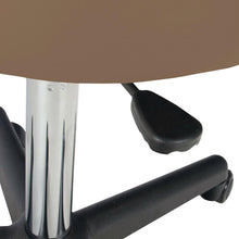 Load image into Gallery viewer, Adjustable Height Pneumatic Rolling Stool with Latte Brown Padded Seat by Earthlite Massage