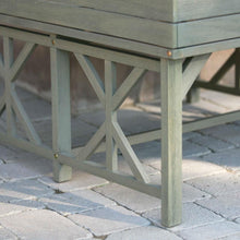Load image into Gallery viewer, Elevated Raised Bed Garden Cold-frame Greenhouse Kit in Driftwood Finish
