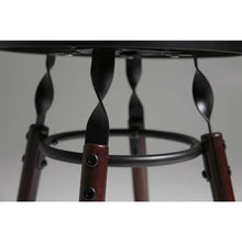 Load image into Gallery viewer, Dark Cherry Finish Wood Barstool with 30-inch High Seat