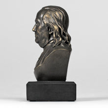 Load image into Gallery viewer, 6-inch Ben Franklin Bronze Bust Statue - Founding Father - Great Gift