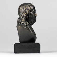Load image into Gallery viewer, 6-inch Ben Franklin Bronze Bust Statue - Founding Father - Great Gift