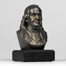Load image into Gallery viewer, 6-inch Ben Franklin Bronze Bust Statue - Founding Father - Great Gift