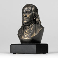 Load image into Gallery viewer, 6-inch Ben Franklin Bronze Bust Statue - Founding Father - Great Gift