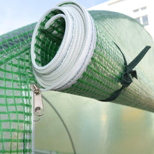 Load image into Gallery viewer, Outdoor 7 x 12 Ft Greenhouse Kit with Steel Frame and Green Cover