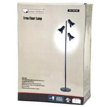 Load image into Gallery viewer, 65-inch Black 3-Light Tree Lamp Spotlight Floor Lamp