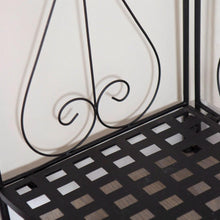 Load image into Gallery viewer, Indoor - Outdoor Corner Bakers Rack Folding Metal Plant Stand with 4-Shelves