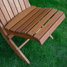 Load image into Gallery viewer, Outdoor Patio Armless Hardwood Adirondack Chair with Brown Wood Stain