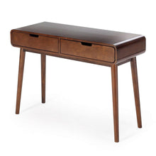 Load image into Gallery viewer, Modern Classic Solid Wood Console Sofa Table in Walnut Wood Finish