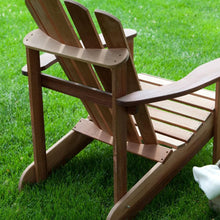 Load image into Gallery viewer, Ergonomic Outdoor Patio Adirondack Chair in Red Shorea Wood