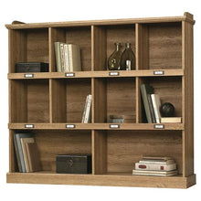 Load image into Gallery viewer, Scribed Oak Wood Finish 53-inch Wide 3-Shelf Bookcase Bookshelf - Made in USA