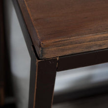 Load image into Gallery viewer, Solid Wood Top Sofa - Console Table with Metal Frame