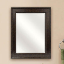 Load image into Gallery viewer, Beveled Rectangular Bathroom Vanity Mirror with Bronze Finish Frame