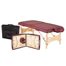 Load image into Gallery viewer, Burgundy Portable Massage Table with Adjustable Headrest and Carry Case