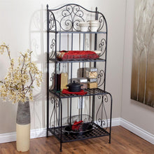 Load image into Gallery viewer, Outdoor - Indoor Durable Metal Bakers Rack Potting Bench Garden Shelving Unit