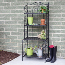 Load image into Gallery viewer, Outdoor - Indoor Durable Metal Bakers Rack Potting Bench Garden Shelving Unit