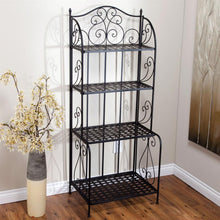 Load image into Gallery viewer, Outdoor - Indoor Durable Metal Bakers Rack Potting Bench Garden Shelving Unit