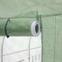 Load image into Gallery viewer, Outdoor 7 x 15 Ft Hoop House Greenhouse with Steel Frame and Green PE Cover