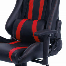 Load image into Gallery viewer, Black Red Racing Stripe High Back Reclining Gaming Computer Office Chair