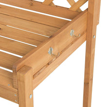 Load image into Gallery viewer, Solid Wood Garden Work Table Potting Bench in Natural Finish